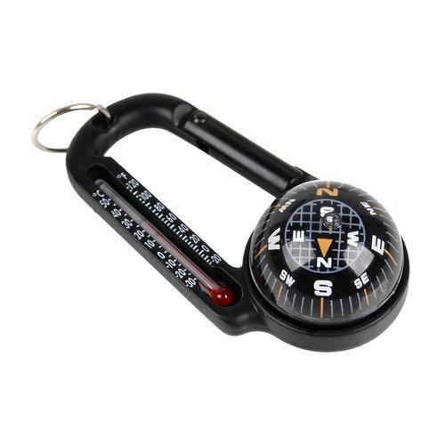 FOSCO - Carabiner with compass & thermometer - Aluminum Carabiners