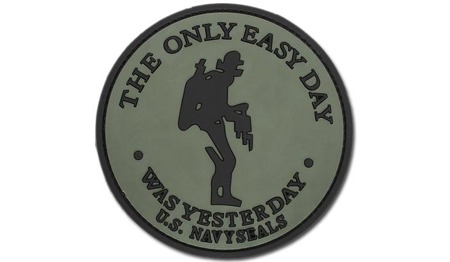 FOSTEX - 3D Patch - The only easy day - Navy Seals - OD Green -  3D PVC Morale Patches