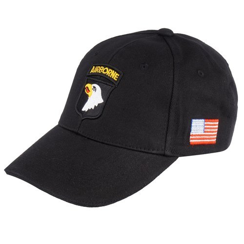 FOSTEX - Baseball Cap 101st Airborne - Black - Baseball & Patrol Caps