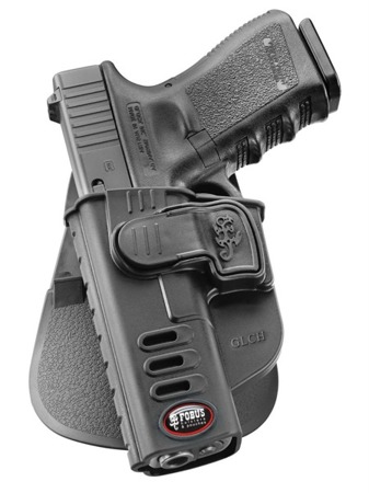 Fobus - Holster for Glock 17, 19, 19X, 22, 23, 31, 32, 34, 35, 45 - Standard Paddle - Left - GLCH LH - OWB Holsters