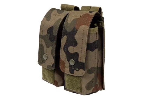 GFC Tactical - Double AK / AR Type Magazine Pouch - MOLLE - Nylon - Wz. 93 PL Woodland - GFT-19-016371 - Magazine & Ammo Pouches