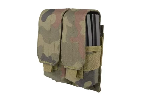 GFC Tactical - Double M4/M16 Type Magazine Pouch - MOLLE - Nylon - Wz.93 PL Woodland - GFT-19-011403 - Magazine & Ammo Pouches