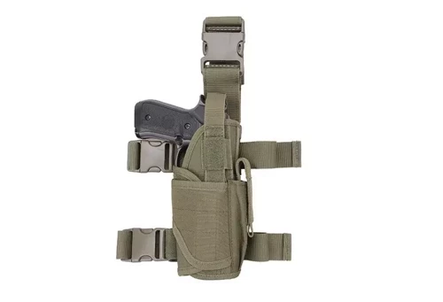 GFC Tactical - Holster Thigh with Loader Magazine - Nylon - Olive - GFT-29-000235 - Leg Holsters