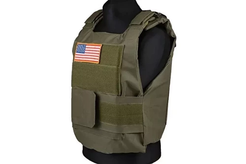 GFC Tactical - Tactical Vest Personal Body Armor - Olive - GFT-18-000888 - Integrated Vests