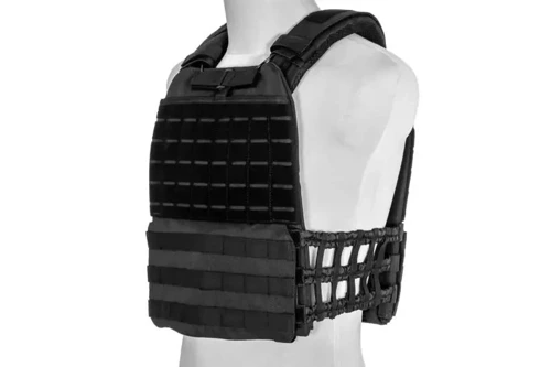 GFC Tactical - Tactical Vest Plate Carrier - Laser Cut - Black - GFT-18-028656 - Integrated Vests