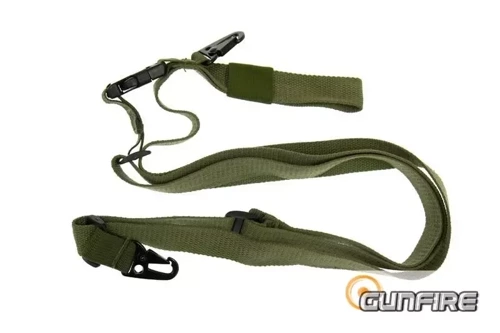 GFC Tactical - Three-point Belt for ASG Replicas - Olive - GFT-24-000381. - Three Point Sling