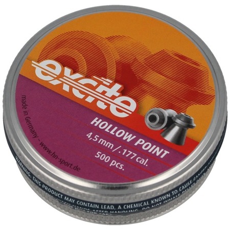 H&N - Excite Hollow Point Airgun Pellets - .177 / 4.5 mm - 500 pcs - 92055500003 - Diabolo