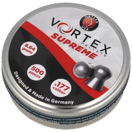 Hatsan - Vortex Supreme Airgun Pellets .177 / 4.51 mm - 500 pcs - 92104510005HT - Diabolo