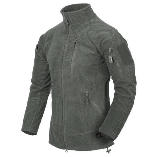 Helikon - Alpha Tactical Grid Fleece Jacket - Foliage Green - BL-ALT-FG-21 - Helikon Blouses