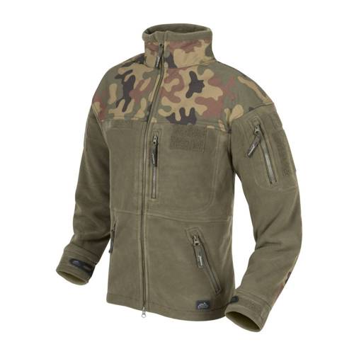 Helikon - Infantry Fleece Jacket - Olive Green / Polish Woodland - BL-INF-HF-18 - Helikon Blouses