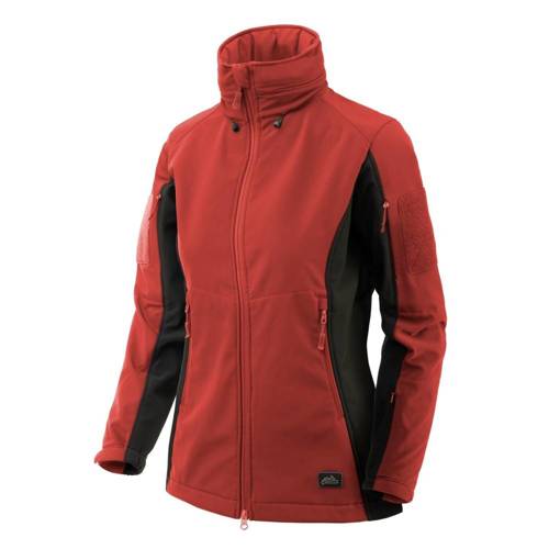 Helikon - Women's Gunfighter Jacket - Black / Crimson Sky - KU-GUW-FM-8301A - Softshell Jackets