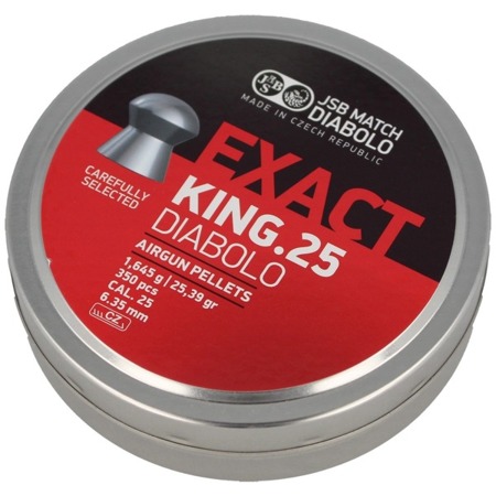 JSB - Diabolo Exact King Pellets - cal .25 / 6.35 mm - 350 pcs - 546298-350 - Diabolo