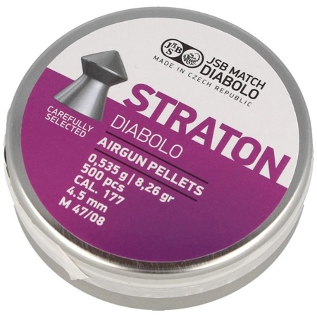 JSB - Diabolo Straton Airgun Pellets - .177 / 4.5 mm - 500 pcs - 546112-500 - Diabolo