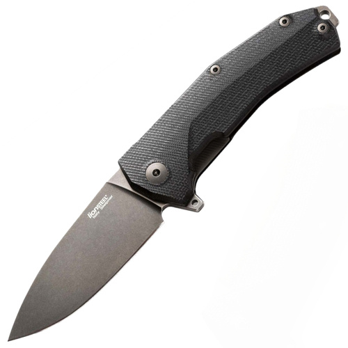 LionSteel - Tactical Knife KUR - Sleipner - Black - KUR BBK - Folding Blade Knives