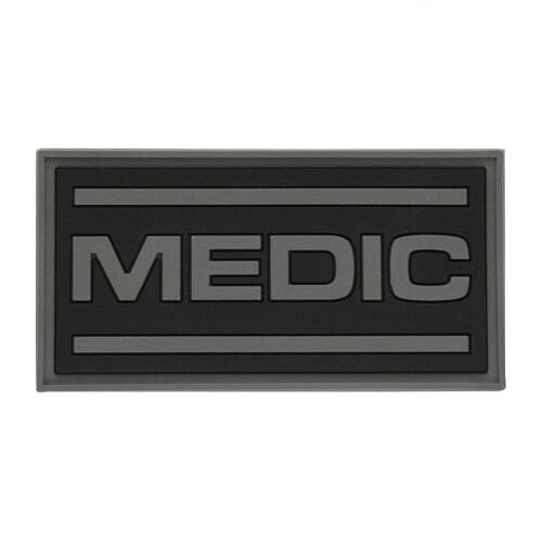 M-Tac - Medic Patch - PVC - Horizontal - Grey/Black - 51125211 - Other