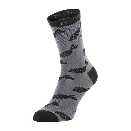 M-Tac - Mk.3 Summer Socks - Mortar Bombs - Dark Grey - 30903801  - Socks