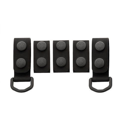 M-Tac - Mounting Loops for Tactical Belt - 5 pcs. - Black - 20425002 - Buckles