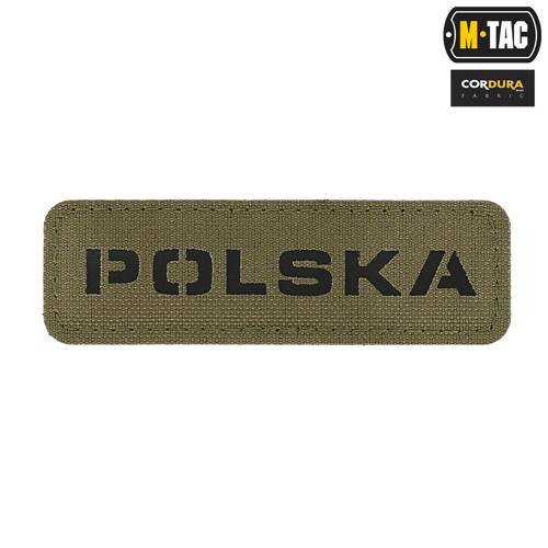 M-Tac - Patch Poland 25х80 - Laser Cut - Black / Ranger Green - 51004123 - Other