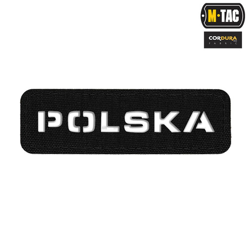 M-Tac - Patch Poland 25х80 - Laser Cut - Black / White - 51002002. - Other