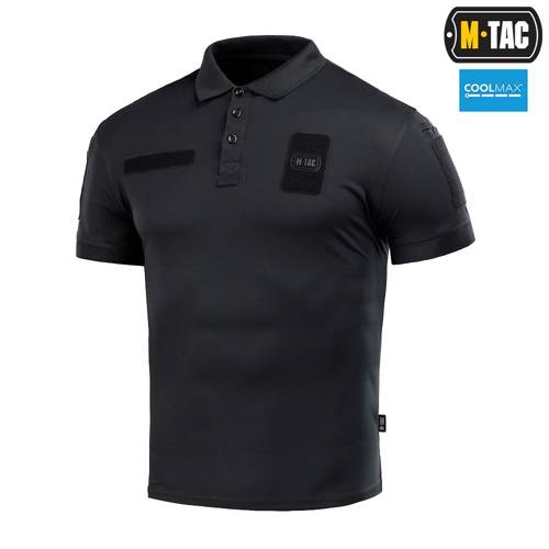 M-Tac - Polo Shirt Elite Tactical Coolmax - Black - 80010002 - Polo Shirts