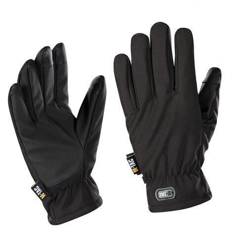 M-Tac - Soft Shell Thinsulate Tactical Gloves - Black - 90308002 - Tactical Gloves