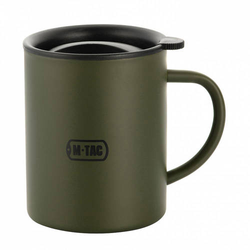 M-Tac - Thermal Mug With Lid - 400 ml - Olive - H0180008 - Mugs & Thermoses