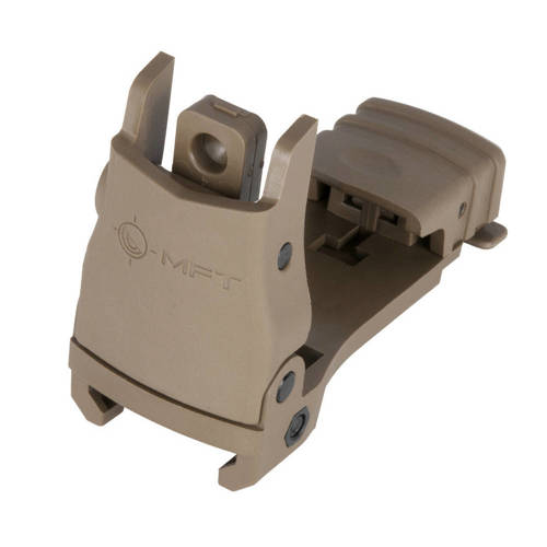 MFT - Back Up Polymer Flip Up Rear Sight - Scorched Dark Earth - BUPSWR-SDE - Flip Up Sights