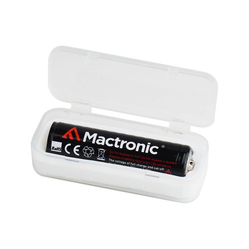 Mactronic - 18650 Rechargeable Battery with Box - 3350 mAh - 3.7 V - RAC0026 - Batteries