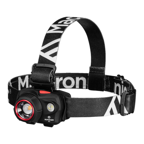 Mactronic - Headlamp Sunscan 5.3 - 300 lm - Black - PHL0031 - LED Flashlights