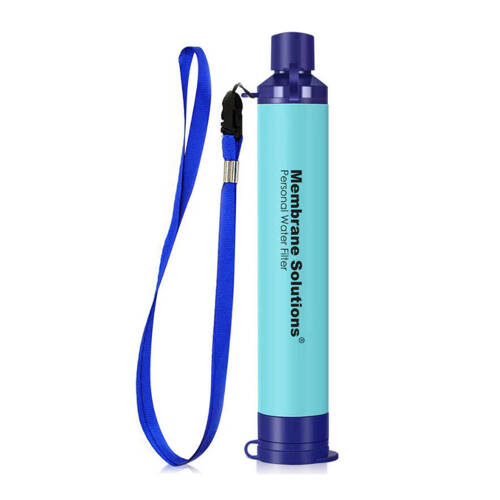 Membrane Solutions - Water Filter Straw I - Blue - OESF036 - Water Filtration