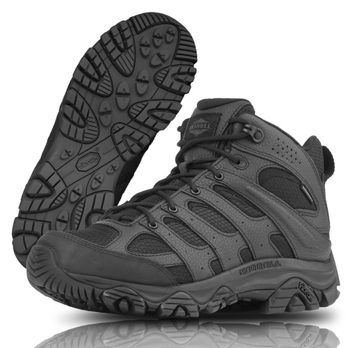 Merrell - Moab 3 Mid Tactical Response Waterproof Boot - Black - J003911 - Hiking Boots