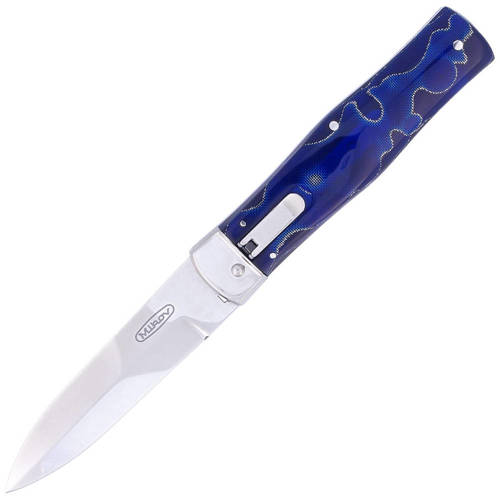 Mikov - Switchblade Predator - Raffir - Lever Lock - N690 - Blue - 241-BRa-1/KP Blue - Folding Blade Knives