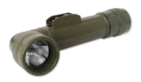 Mil-Tec - Angle Flashlight R20 - OD Green - Halogen - 15142001 - Angle Flashlights