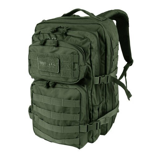 Mil-Tec - Large Assault Pack - OD Green - 14002201 - Touring, Patrol (26-40 liters)