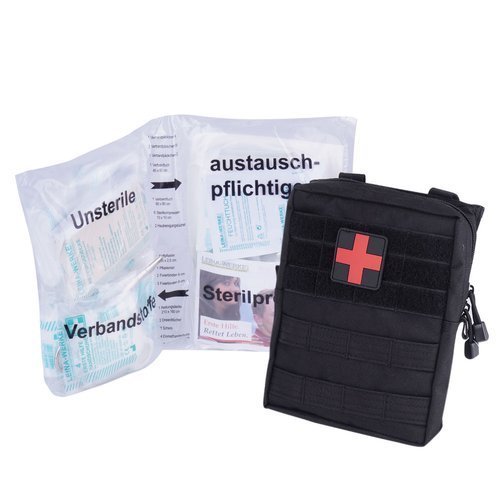 Mil-Tec - Large MOLLE 43-piece First Aid Set - Black - 16025502 - First Aid