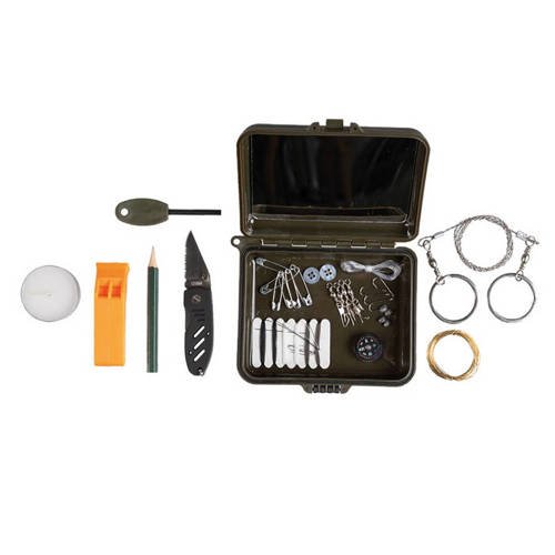 Mil-Tec - Survival Kit - BOX - 14 Elements - 16027200 - Survival Kits