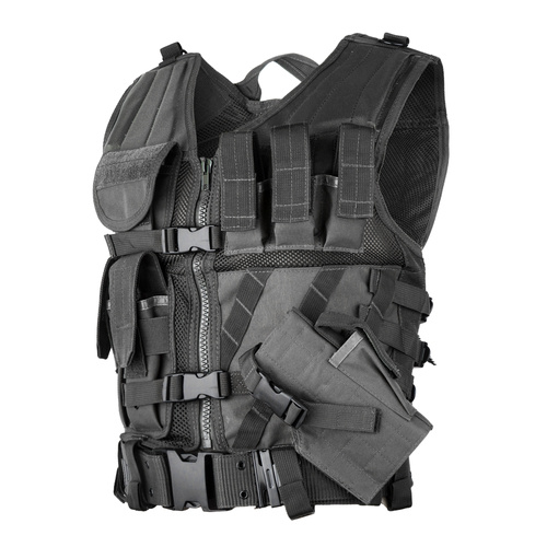 Mil-Tec - Tactical Vest USMC - Black - 10720002 - Police Vests