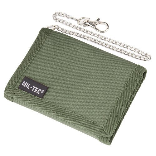 Mil-Tec - Walet with chain - OD Green - 15811001 - Wallets