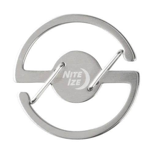 Nite Ize - Carabiner Medallion Key - Steel - Silver - MKC-11-R3 - Keychains