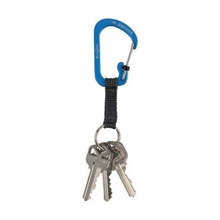 Nite Ize - SlideLock® Key Ring Aluminum - Blue - CSLAW3-03-R6 - Aluminum Carabiners