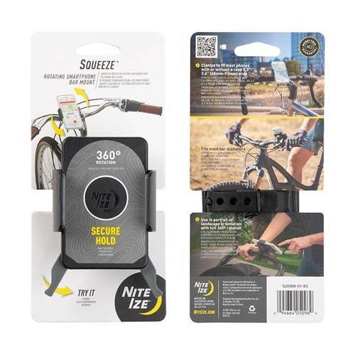 Nite Ize - Squeeze™ Rotating Bike Phone Holder - SUSBM-01-R3 - Mobile Device Accessories