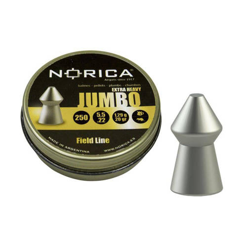 Norica - Jumbo Extra Heavy Airgun Pellets - 5,5 mm - 250 rounds - Diabolo