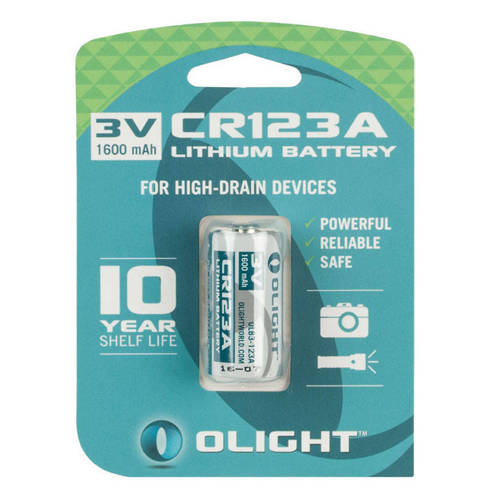 Olight - Lithium battery - CR123A 3V 1600 mAh - OLB3-123A - Batteries