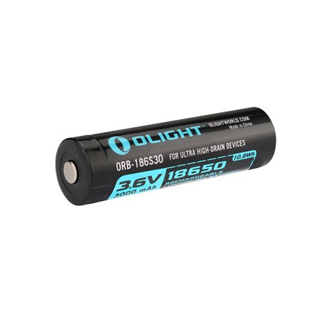 Olight - Rechargeable Li-Ion Battery 18650 3.6V 3000 mAh - ORB2-186S30 - Batteries