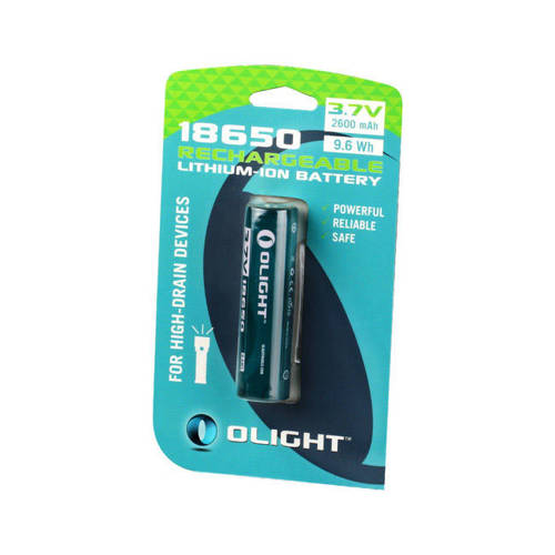 Olight - Rechargeable Li-Ion Battery - 18650 3,7V 2600 mAh - Batteries