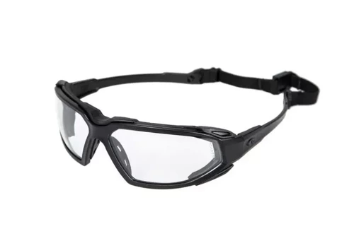 Pyramex - Highlander Clear Safety Glasses - Transparent/Black - PYR-41-027628 - Safety Glasses