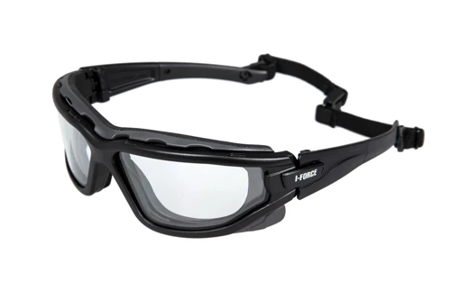 Pyramex - I-FORCE Clear Antifog Safety Glasses - Black - PYR-41-027618 - Safety Glasses