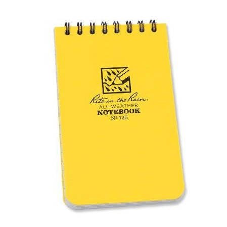 Rite in the Rain - All-Weather Notebook - 3 x 5" - 135 - Yellow - Notebooks & Accessories