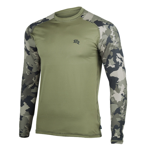 Rough Radical - Long Sleeve Thermal Shirt Furious Army - Khaki / Moro - Sport T-Shirts