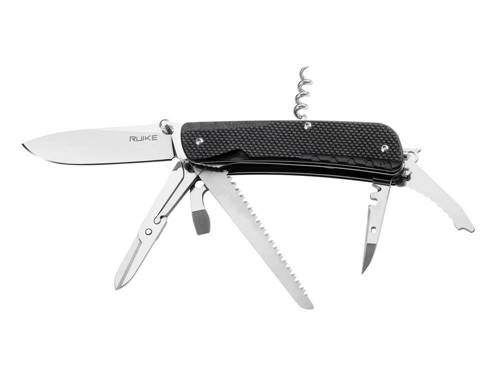 Ruike - Multifunctional Pocket Knife LD42-B - 17 Tools - Black - 340-018 - Folding Blade Knives